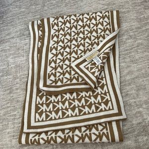 Cream MK scarf